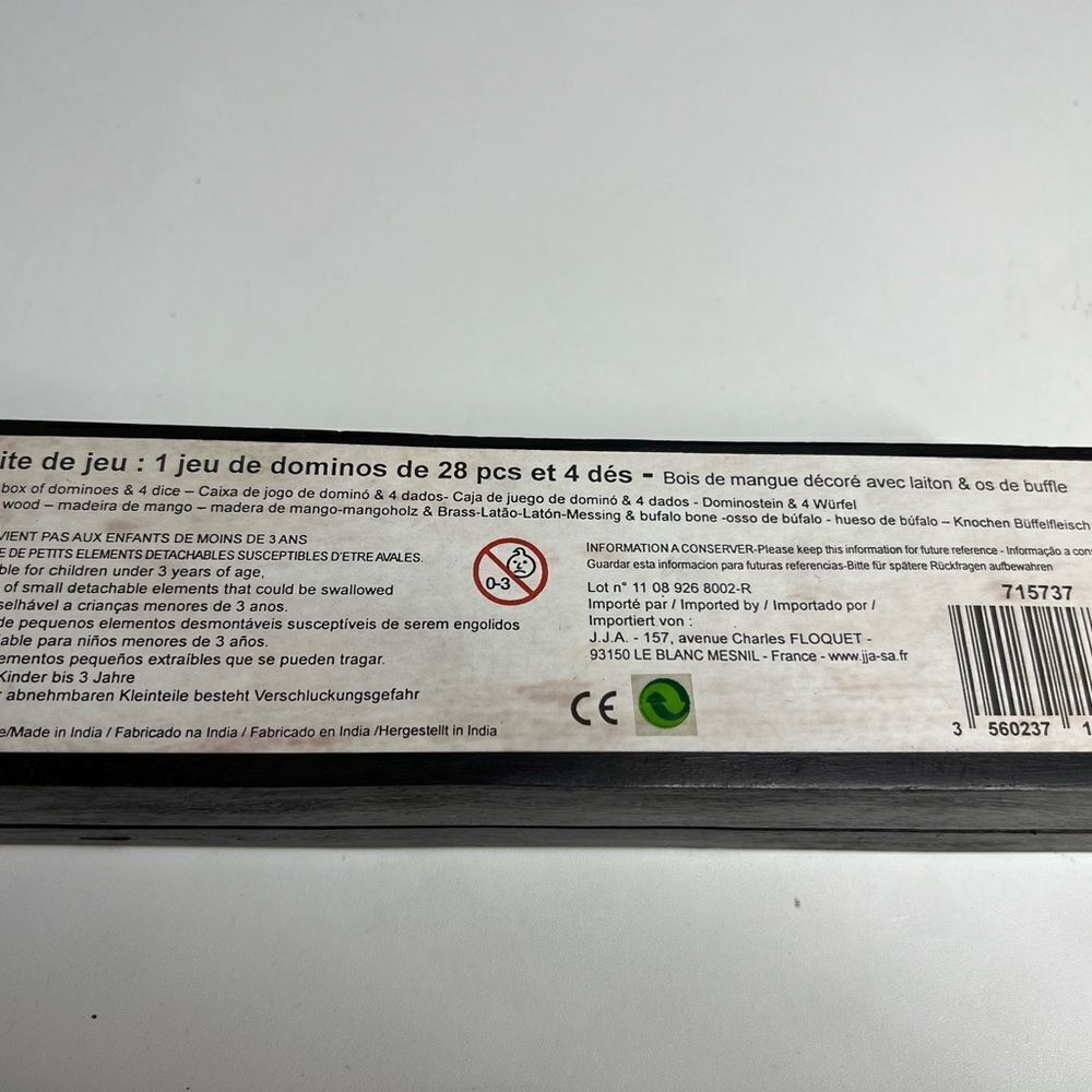 Mango Wood Dominos New in Box - Picture 4 of 10